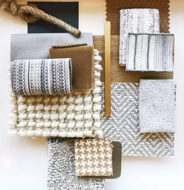 Knitwear-inspired finishes by Calgary based designer Lyndsay Bragg Design. 