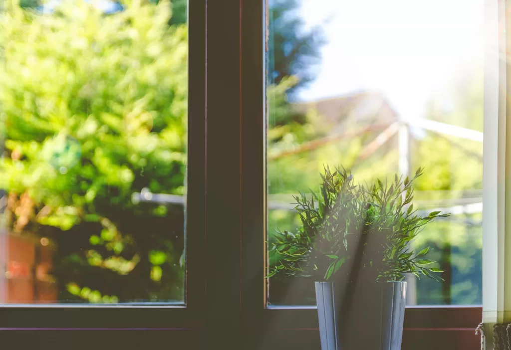 Natural Sunlight coming through a window 