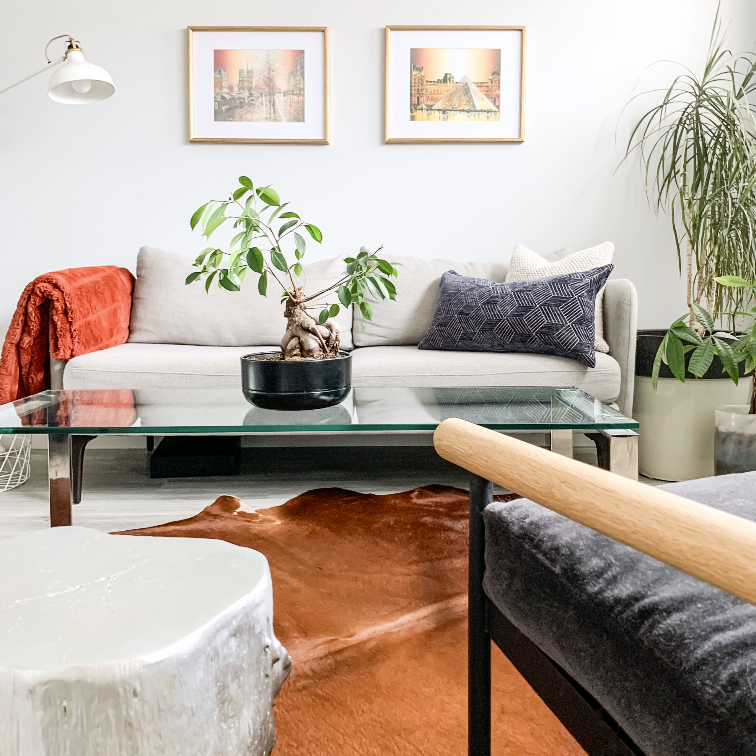 Small Modern Home Interior Sitting Room by Calgary-based interior designer Lyndsay Bragg Design.