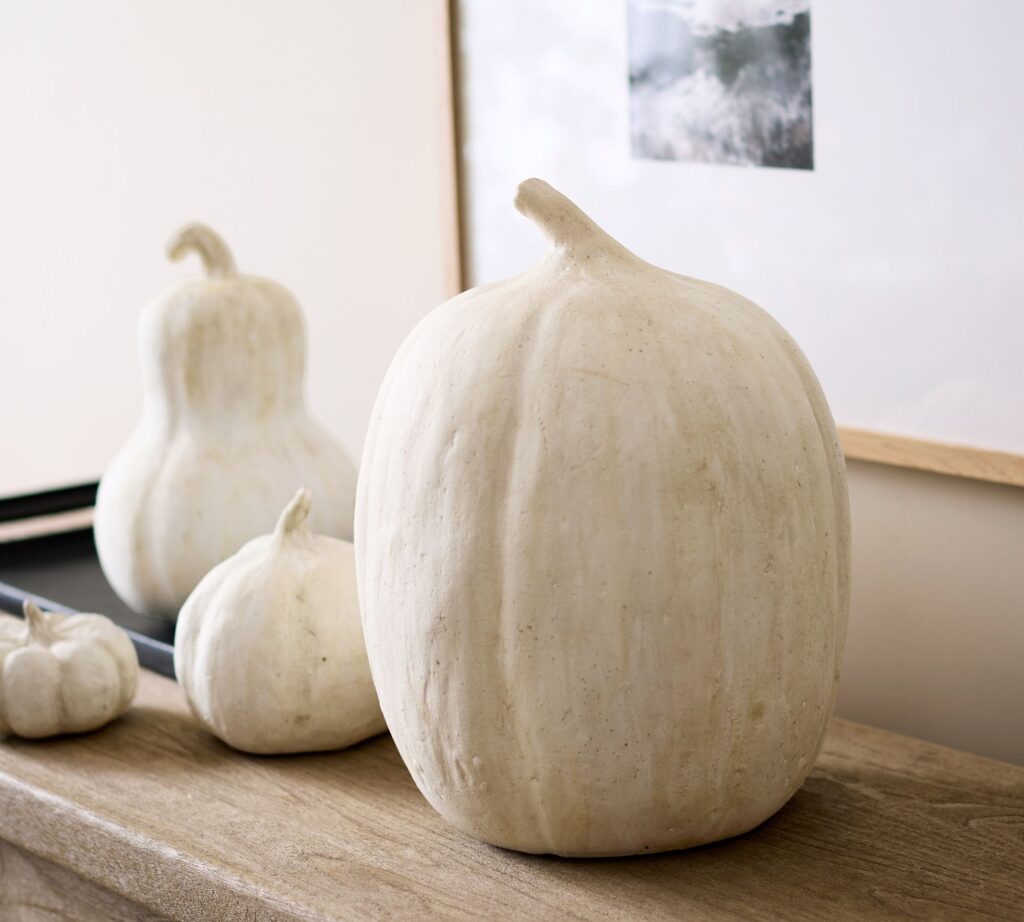 Pottery Barn Handcrafted Terracotta Pumpkins 