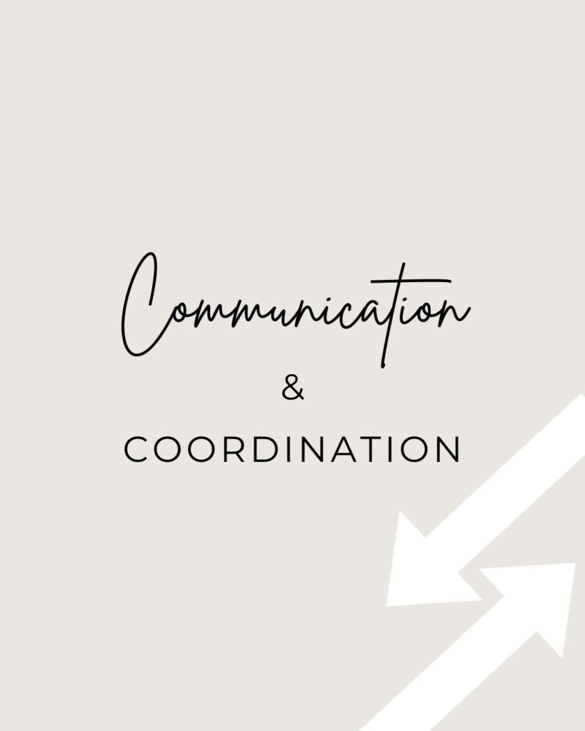 Communication & coordination graphic