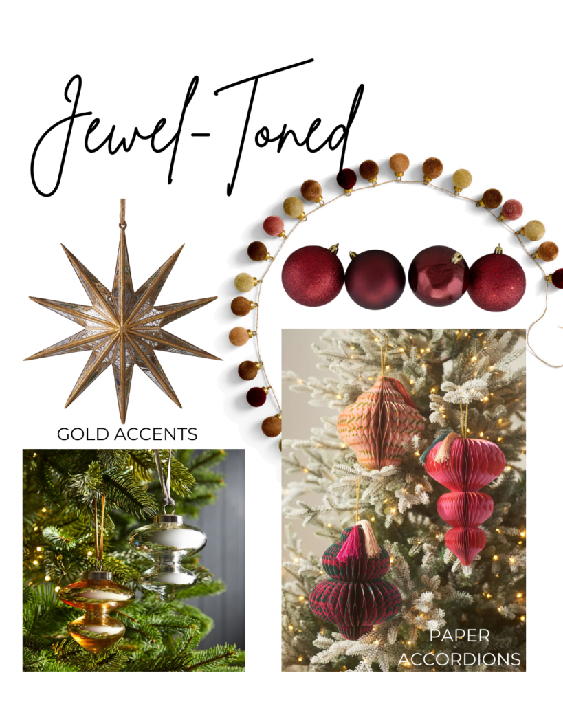 Jewel-toned Christmas Mood Board by Lyndsay Bragg Design